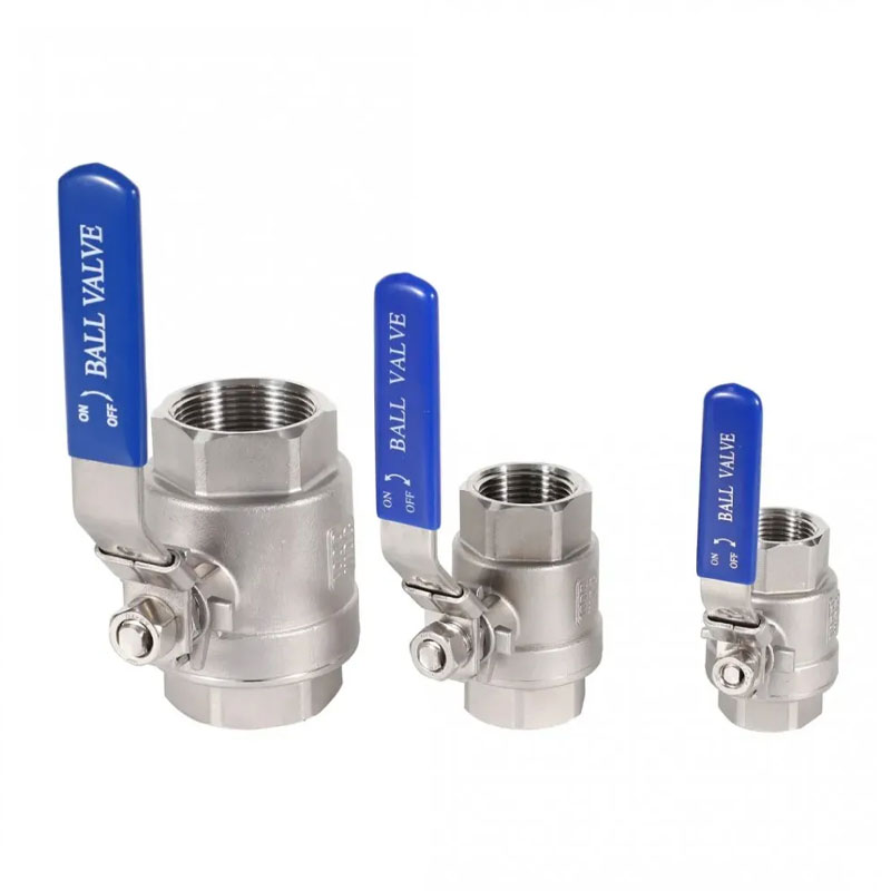 2pc 1000Wog Psi Edelstahl -Gewindekugelventil