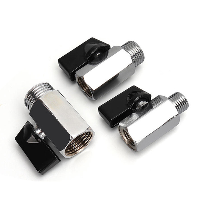 Mini-Kugelhahn aus Messing mit Aluminiumgriff