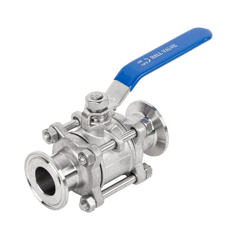 Elektropolisch aus Edelstahl hygienisch-dripiertes 3-Stc-Kugelventil