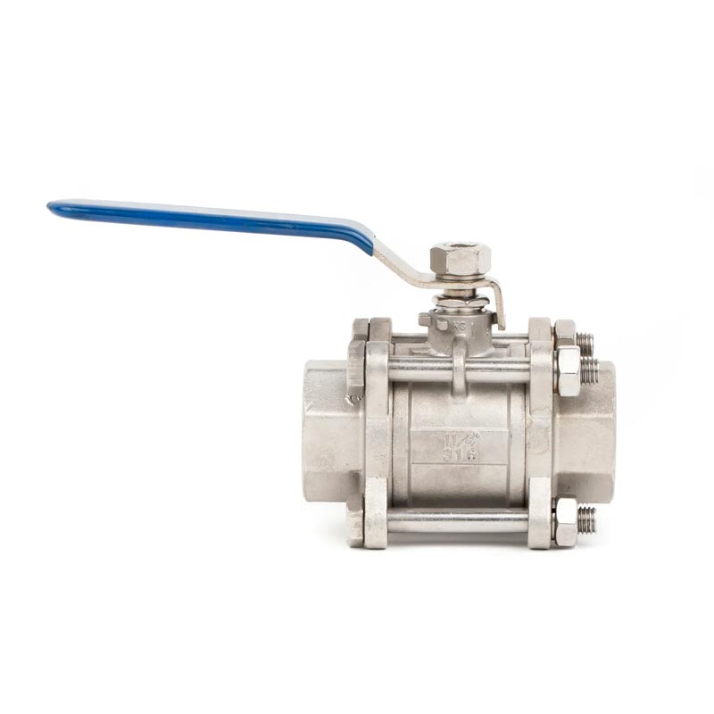 Stainless Steel Threaded 3-PC Ball Valve
