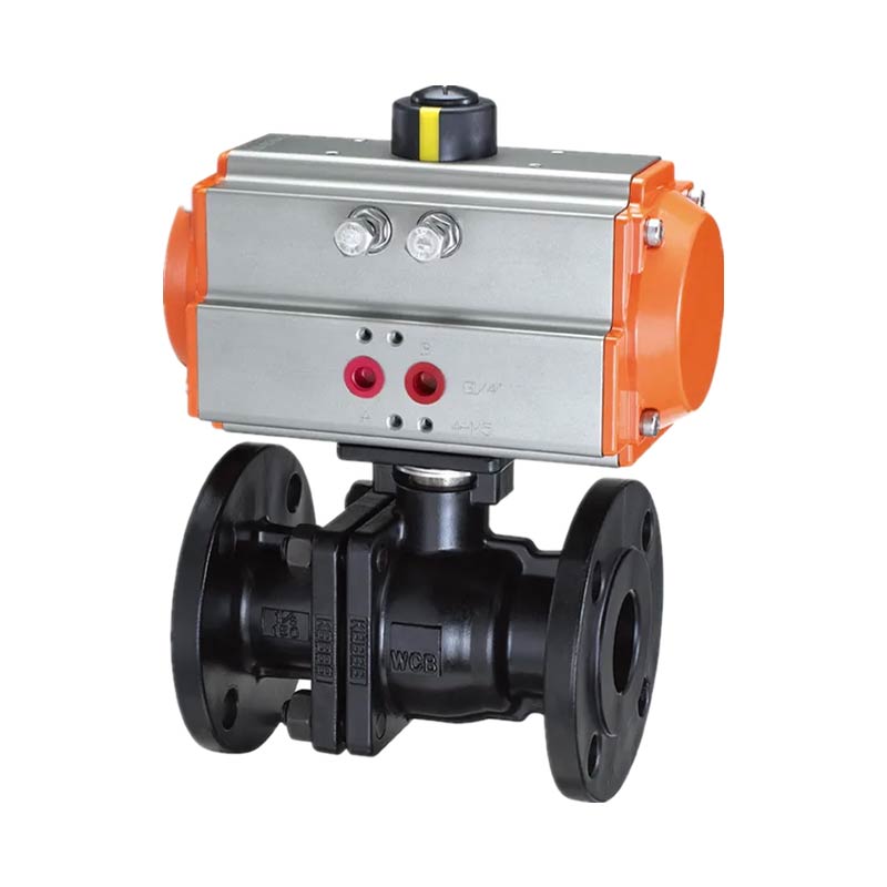 Pneumatic Actuated Cast Steel 2PC Flange Ball Valve